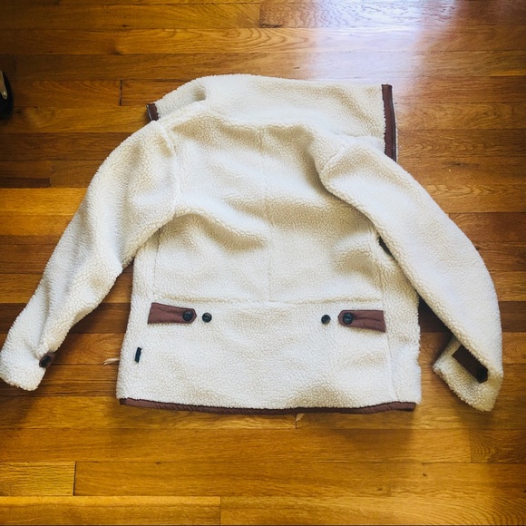 Patagonia Divided Sky Sherpa Jacket Size Extra Small cream - Picture 9 of 14